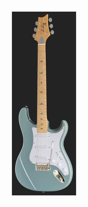 PRS SE Silver Sky Stone Blue Maple, curve del body viste dall'alto