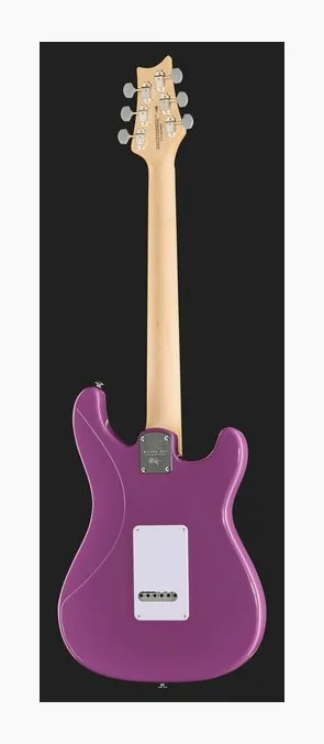 PRS SE Silver Sky Summit Purple LH, profilo laterale del corpo