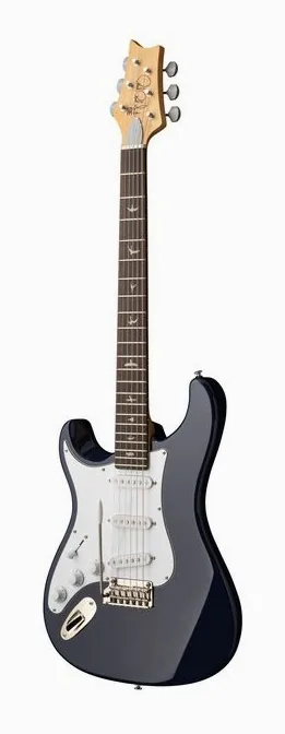 PRS SE Silver Sky Trad Blue LH, profilo laterale del corpo