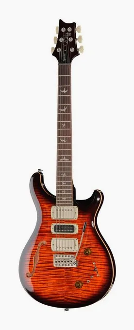 PRS SE Special Semi-Hollow OTS inquadrato di fronte su sfondo neutro