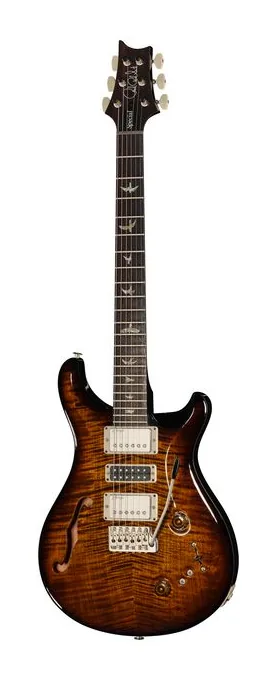 PRS Special Semi-Hollow BGWB inquadrato di fronte su sfondo neutro