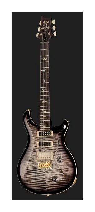PRS Studio 10 Top Charcoal Burst, paletta con meccaniche e logo