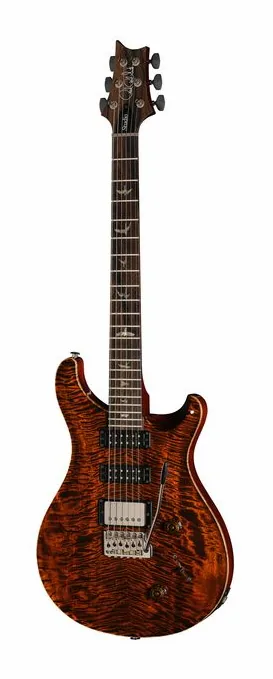 PRS Studio Mango LTD Orange Tiger fotografato frontalmente