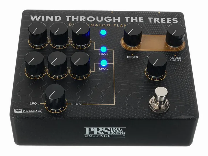 PRS Wind Through the trees Dual Fl, footswitch in primo piano