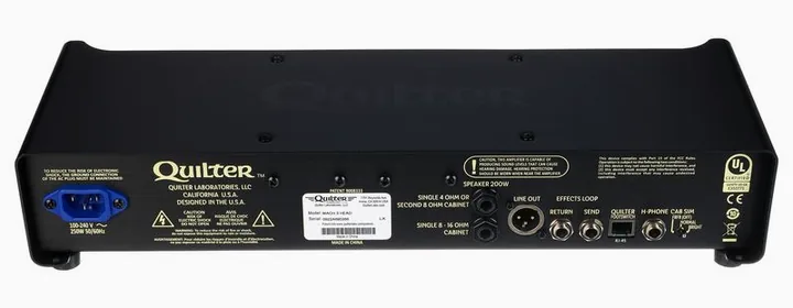 Quilter Aviator Mach 3 Head, vista laterale del cabinet