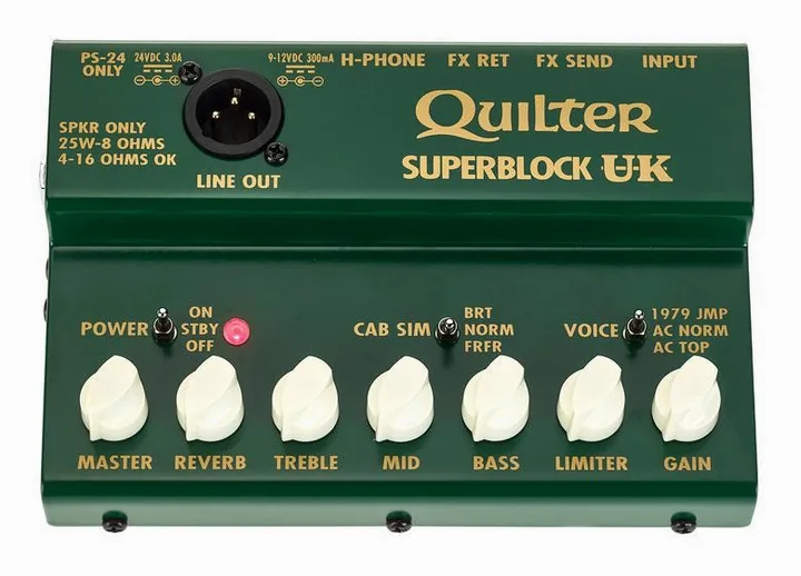 Quilter Superblock UK, logo e finiture del pannello frontale