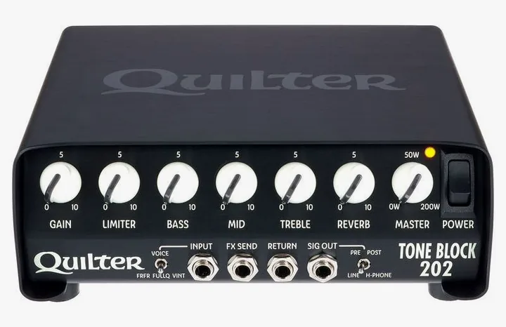 Quilter Tone Block 202, manopole e selettore dei canali