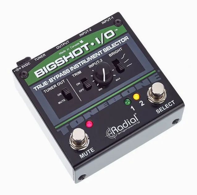 Radial Engineering Bigshot I/O, connettori sul retro dell'unita