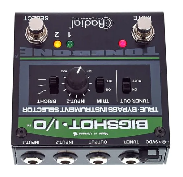 Radial Engineering Bigshot I/O, manopole viste dall'alto