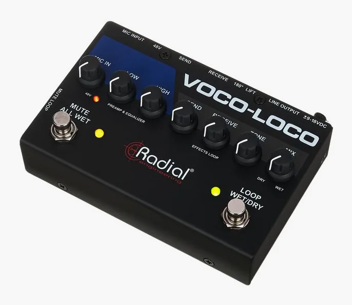 Radial Engineering Voco-Loco MK2 visto di fronte