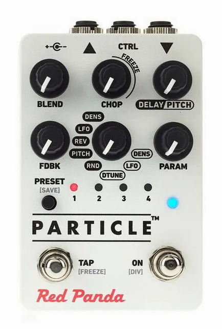 Red Panda Particle 2, grafica del pannello superiore