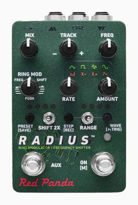 Red Panda Radius Ring Modulator, connettori sul retro dell'unita