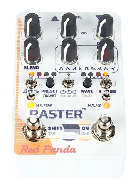 Red Panda Raster V2 - Delay, connettori sul retro dell'unita