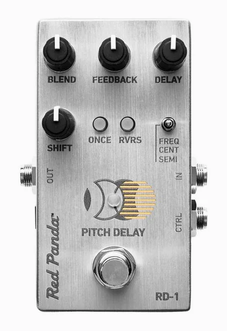 Red Panda RD-1 Pitch Delay, led e interruttore a pedale