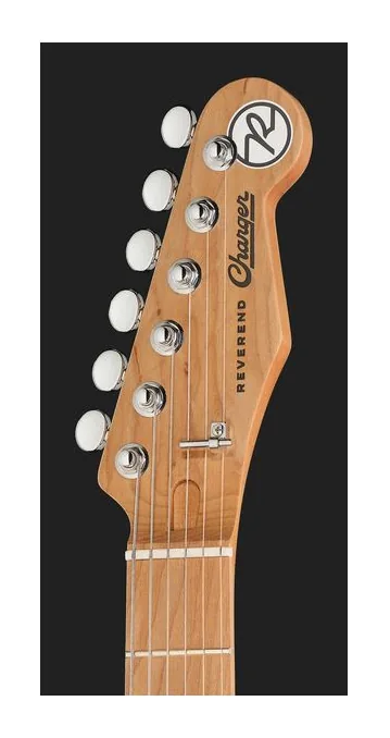 Reverend Charger Cleancut Powder Yellow, paletta con meccaniche e logo