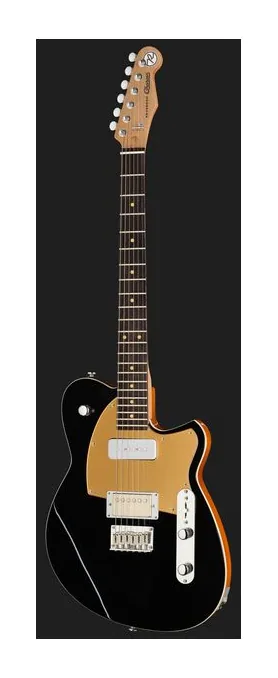 Reverend Charger H90 Midnight Black, manico e tastiera visti di lato