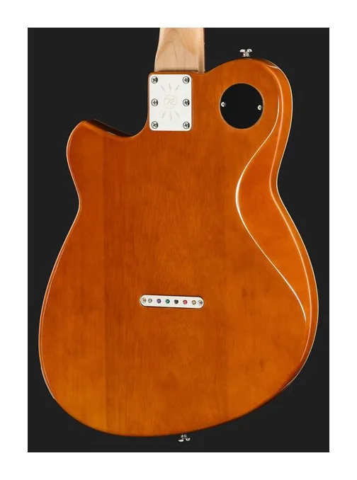 Reverend Charger HH Baked Orange, curve del body viste dall'alto