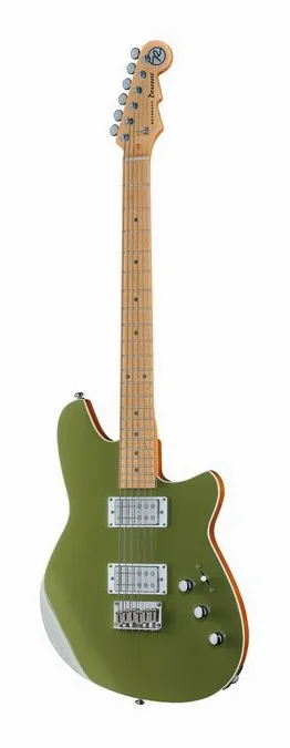 Reverend Descent Baritone Army Green in primo piano frontale