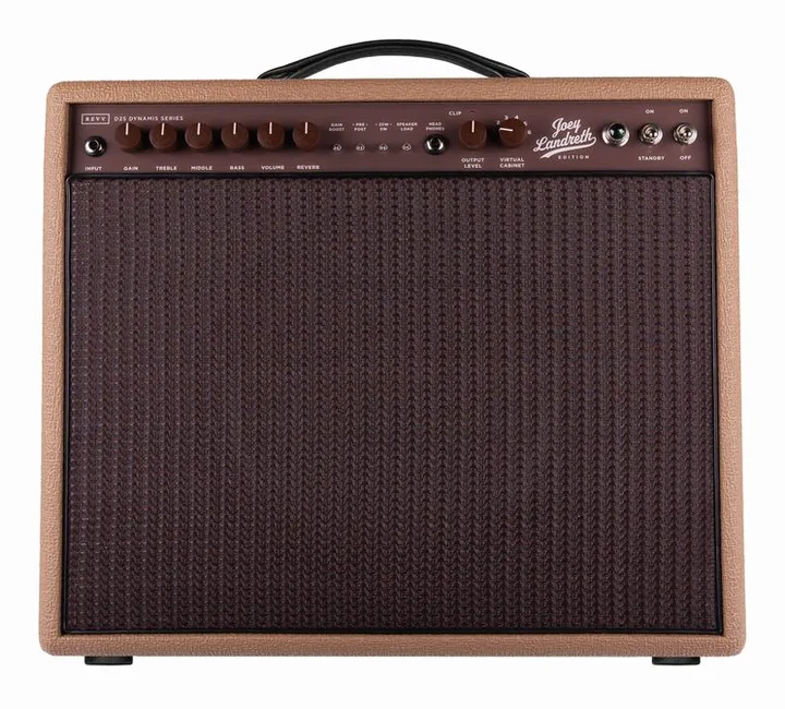Revv D25 Joey Landreth LTD Brown, manopole e selettore dei canali