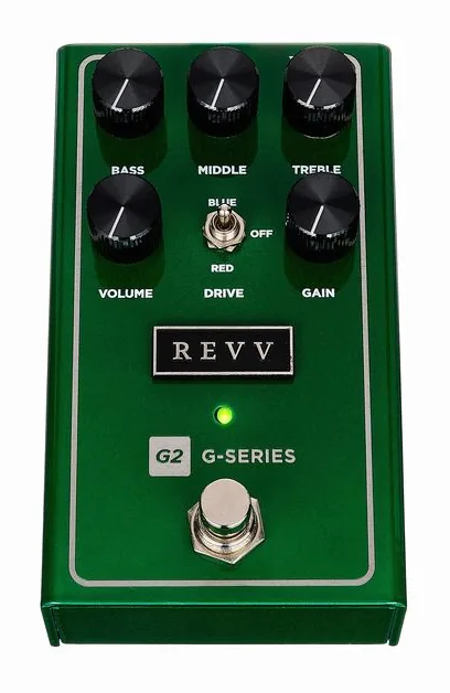 Revv G2 V2 Crunch/Overdrive, ingressi e uscite laterali