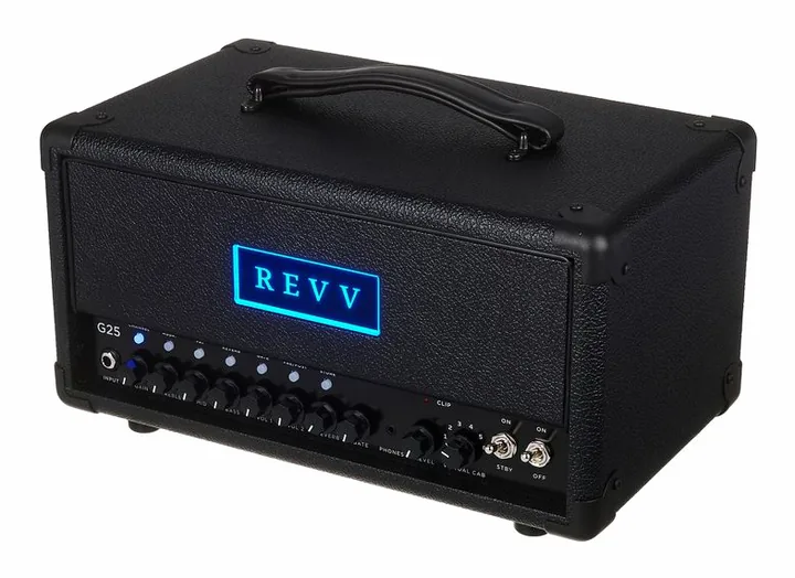 Revv G25 Tube Amp Head, vista laterale del cabinet