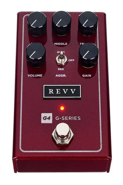 Revv G4 V2 Distortion, manopole viste dall'alto