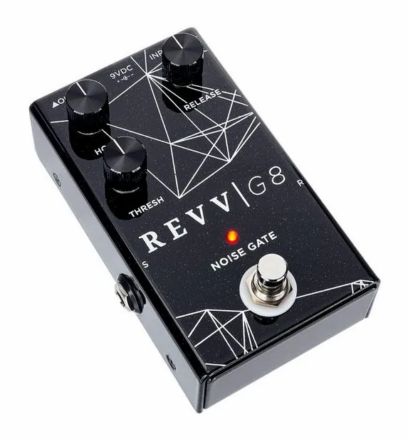 Revv G8 Noise Gate, ingressi e uscite laterali
