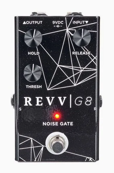 Revv G8 Noise Gate, led e interruttore a pedale