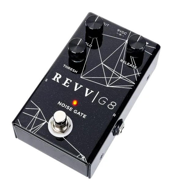 Revv G8 Noise Gate inquadrato di fronte su sfondo neutro