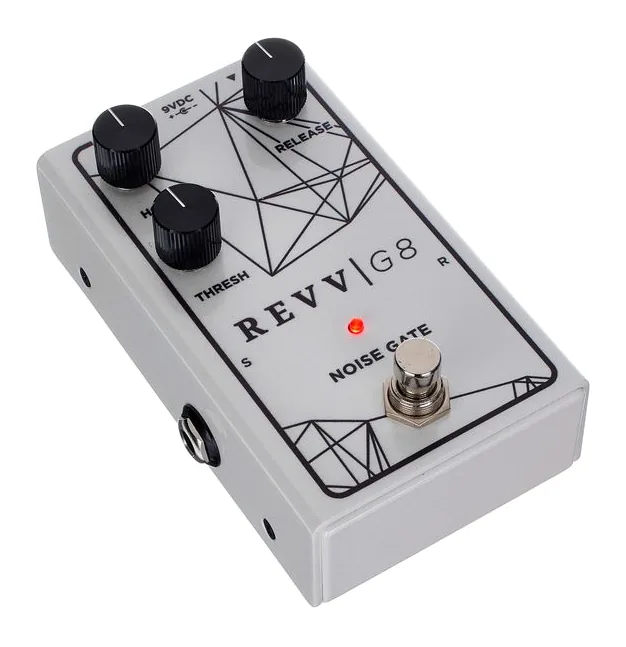 Revv G8 Noise Gate White Pearl LTD, grafica del pannello superiore