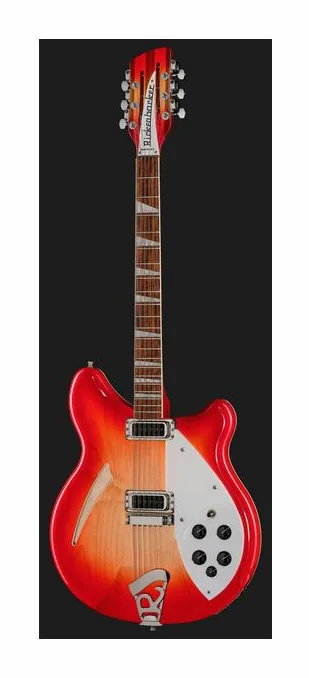 Rickenbacker 360/12 FG, paletta con meccaniche e logo