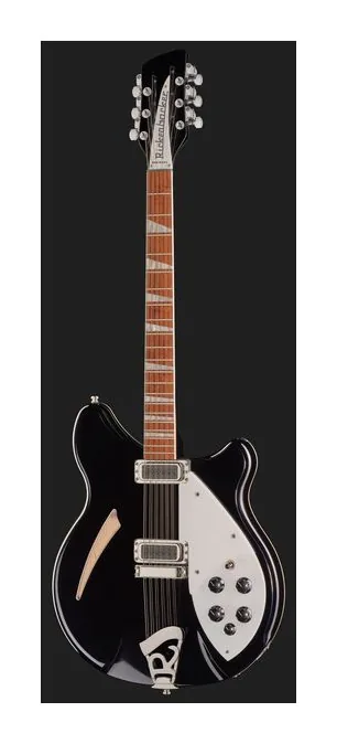 Rickenbacker 360/12 JG, corpo e verniciatura in primo piano