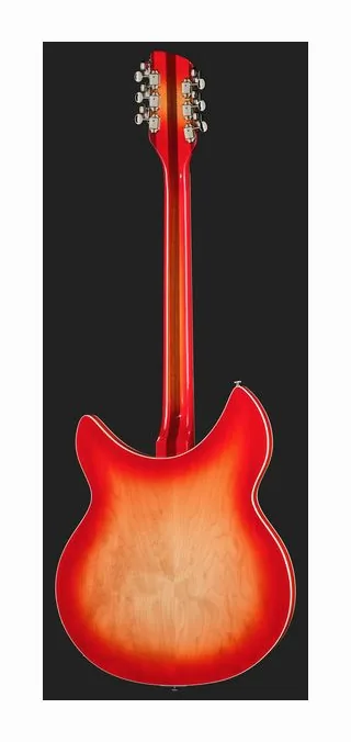 Rickenbacker 360/12C63 Fireglo 12-string, corpo e verniciatura in primo piano