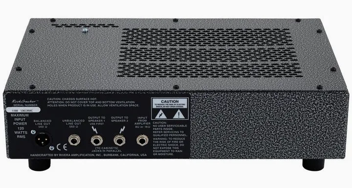 Rivera RockCrusher, vista dall'alto della testata
