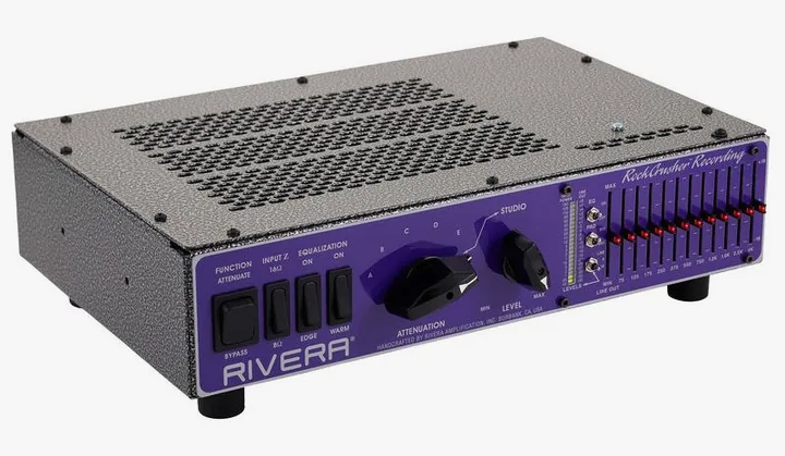 Rivera RockCrusher Recording, pannello dei controlli in primo piano