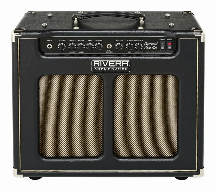 Rivera Suprema Jazz Recording, retro con le prese di collegamento