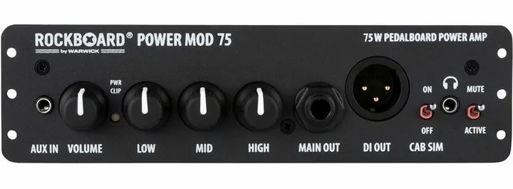 Rockboard Power MOD 75 Pedalboard, pannello dei controlli in primo piano