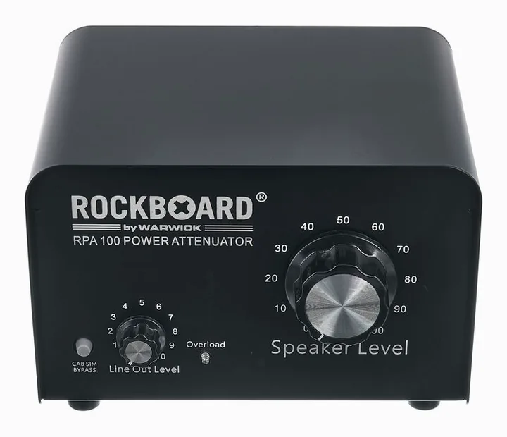 Rockboard RPA 100 Power Attenuator, pannello dei controlli in primo piano