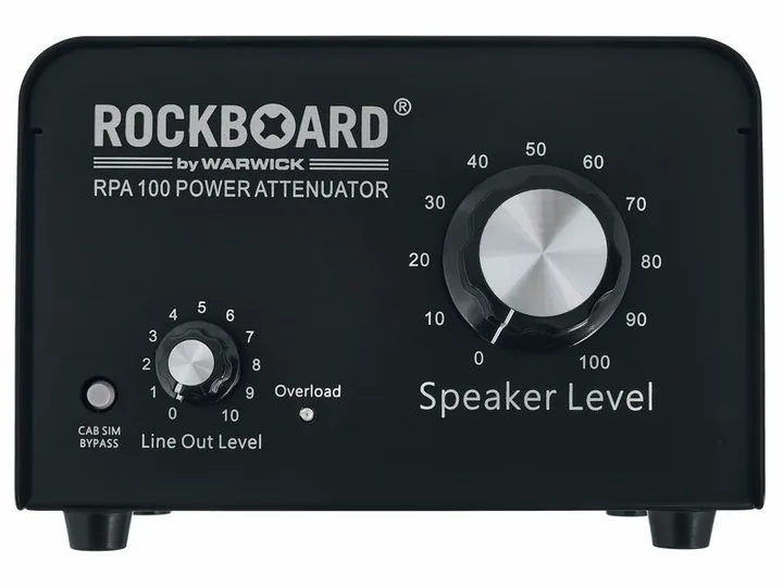 Rockboard RPA 100 Power Attenuator, retro con le prese di collegamento