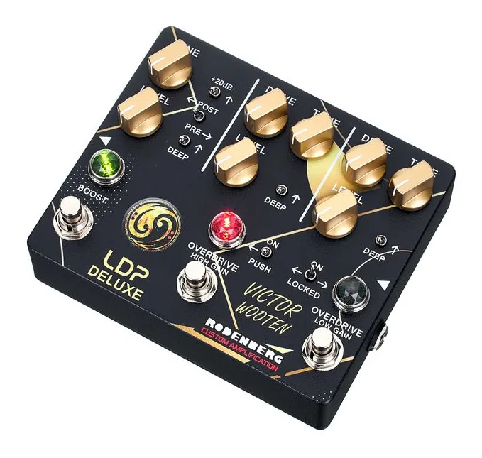 Rodenberg LDP Deluxe Victor Wooten, footswitch in primo piano