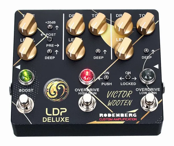 Rodenberg LDP Deluxe Victor Wooten, footswitch in primo piano