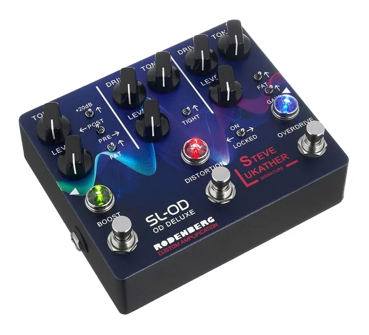 Rodenberg SL-OD Deluxe OD/Dist/Boost, connettori sul retro dell'unita