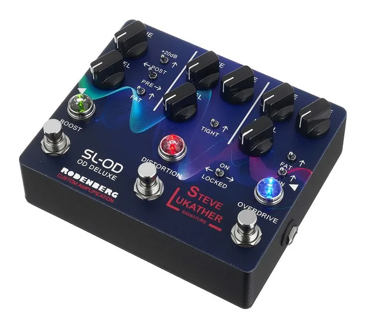 Rodenberg SL-OD Deluxe OD/Dist/Boost fotografato frontalmente