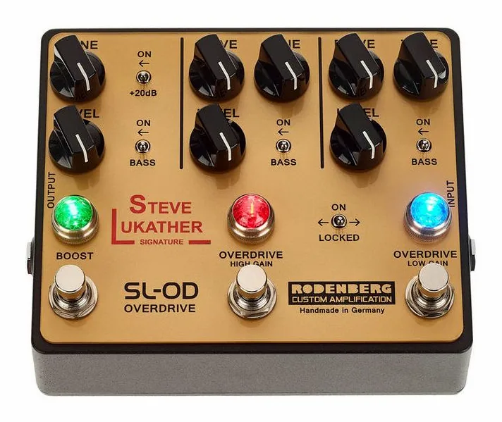 Rodenberg SL-OD Overdrive, manopole viste dall'alto