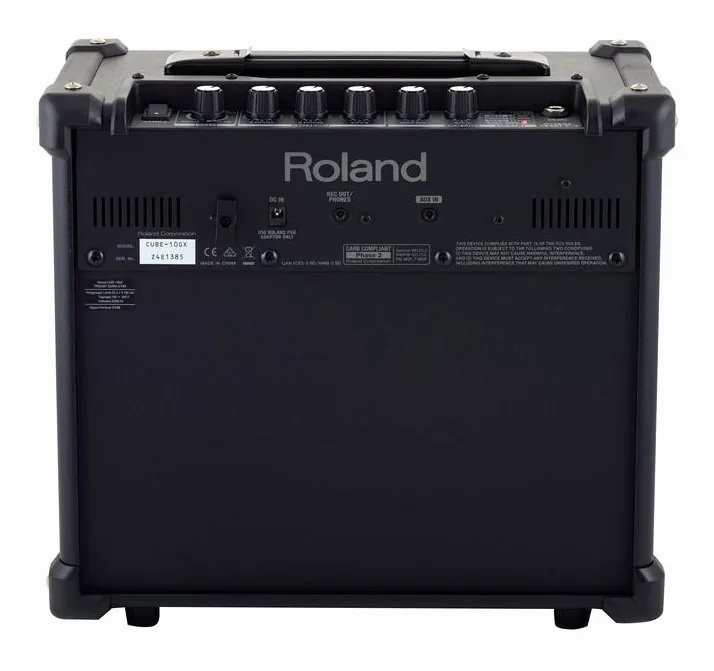 Roland Cube-10GX, vista laterale del cabinet