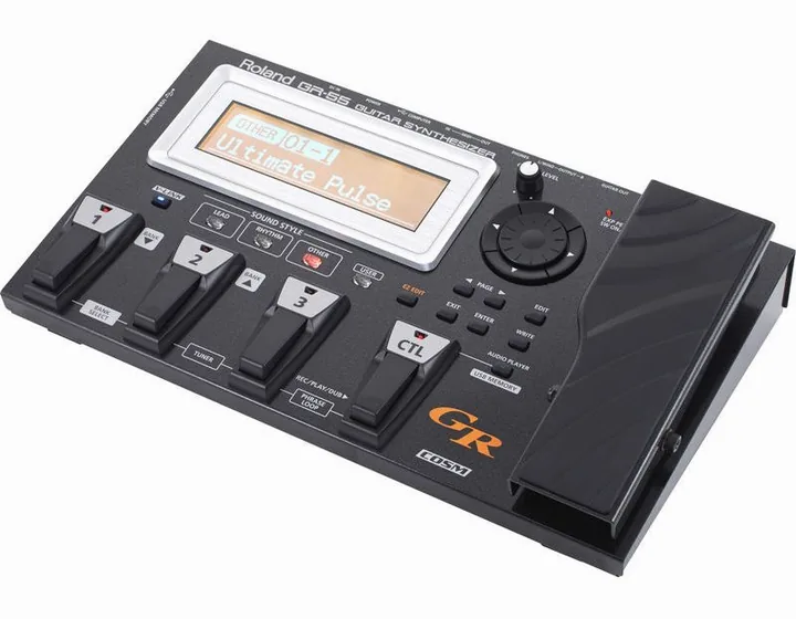 Roland GR-55S Black, ingressi e uscite laterali