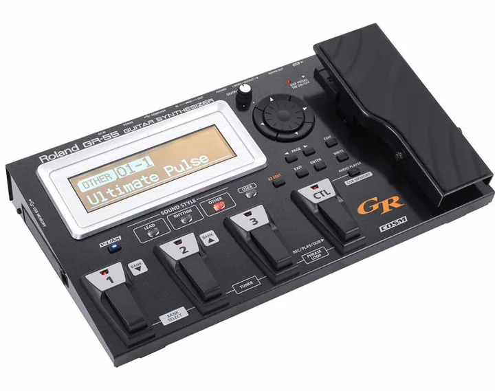Roland GR-55S Black, connettori sul retro dell'unita