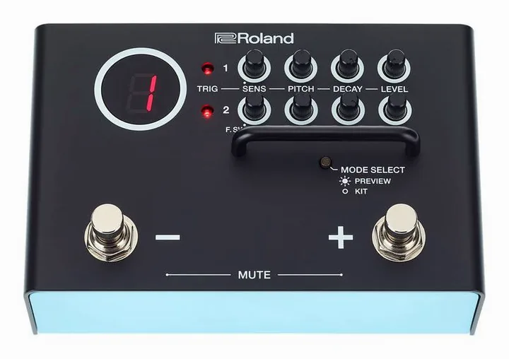 Roland TM-1 Trigger Module, grafica del pannello superiore