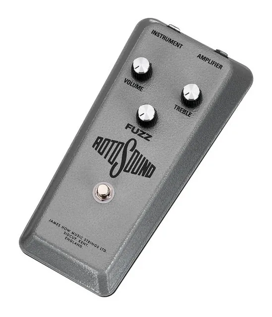 Rotosound Fuzz Pedal RFB1 fotografato frontalmente