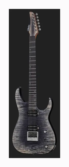 Schecter Banshee Mach-6 Evertune FOB, paletta con meccaniche e logo